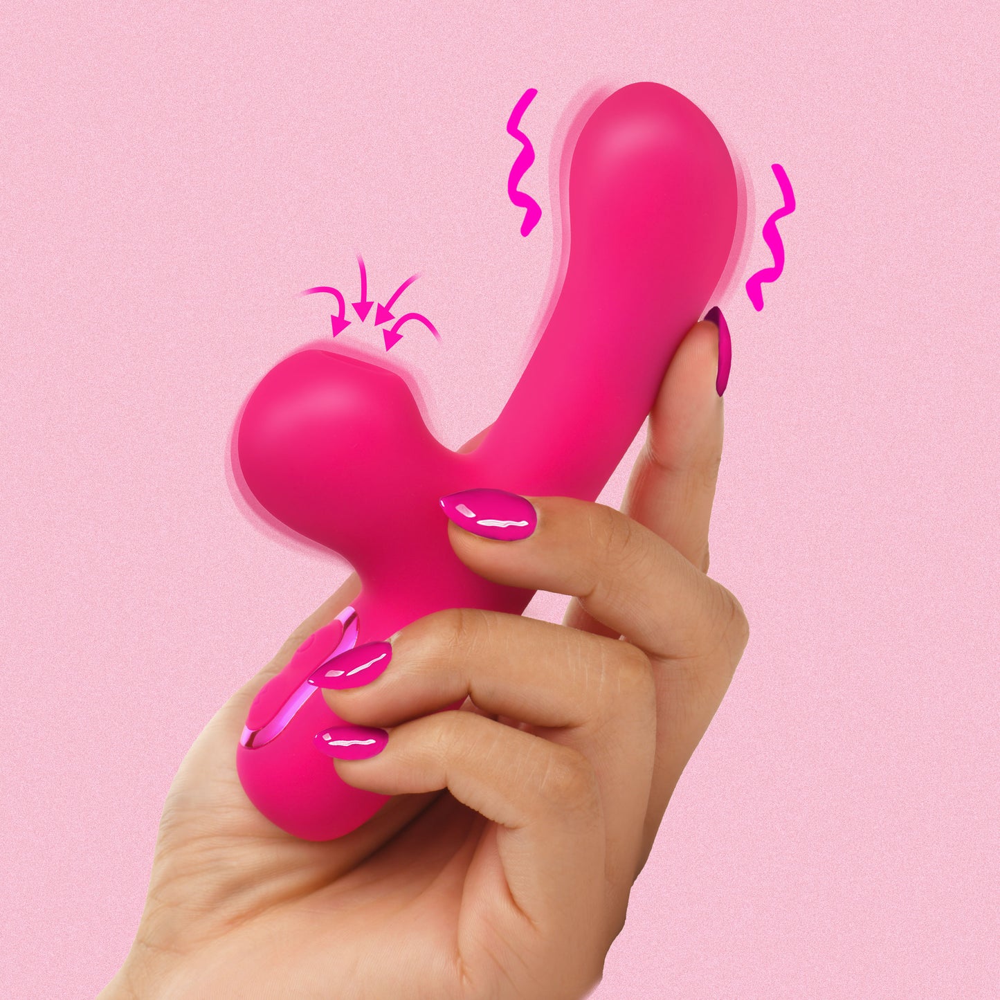 Mini Suction Silicone G-Spot Rabbit Vibrator