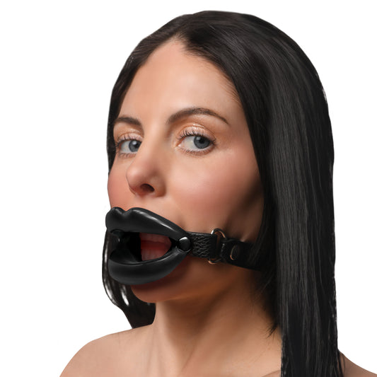 Juicy Lips Silicone Open Mouth Gag -