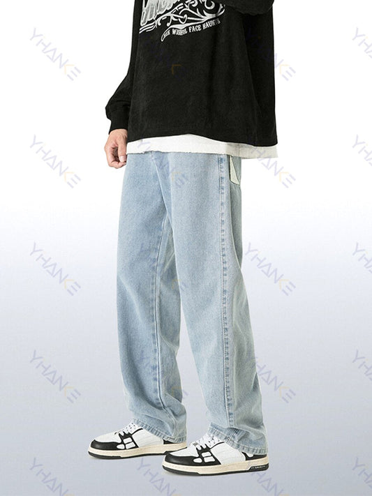 Retro Loose Straight Wide Leg Pants