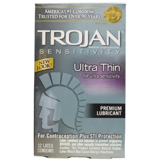 Trojan Sensitivity Ultra Thin Latex Condoms 12 Pack