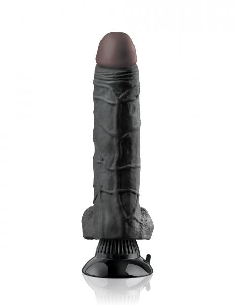 Real Feel Deluxe No 7 Black Vibrating Dildo