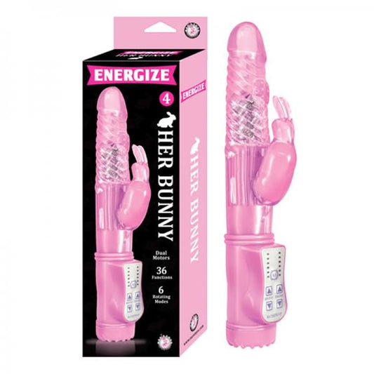 Energize Her Bunny 4 Rabbit Vibrator Pink