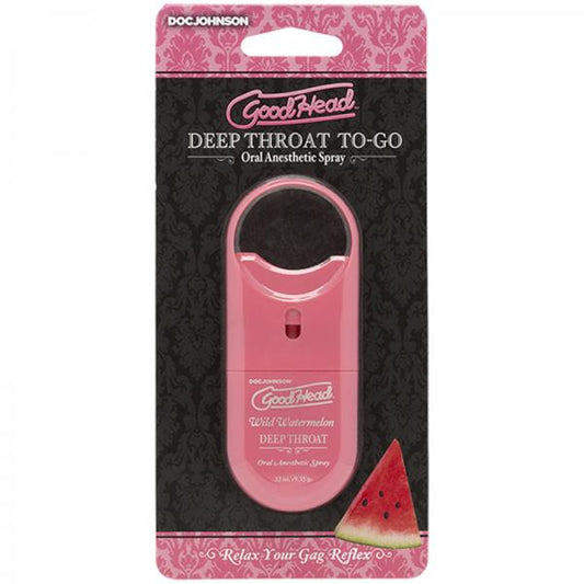 Goodhead Deep Throat Spray To-go Wild Watermelon .33 Oz.